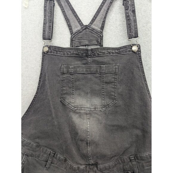 Sonoma Goods For Life Overalls Womens 2XL Maternity Black Gray Stretch Denim - Picture 2 of 16